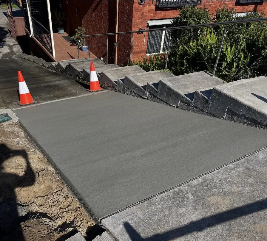 Concrete path and steps at Ryde